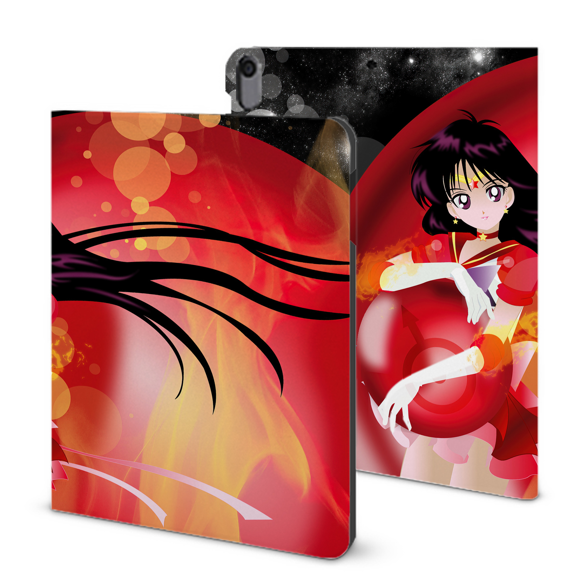 （画像用） 美少女戦士セーラームーン Sailor Moon IPad ケース ブック型 PUレザー TPU 耐衝撃 軽量 薄型 ペン収納なし 全面保護 IPad 各モデル対応